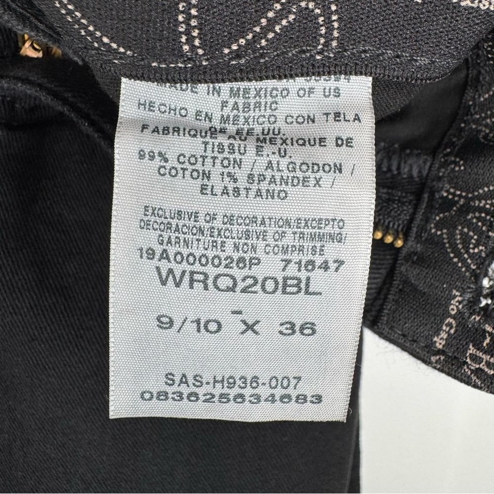 NWT Wrangler Q Baby Black Boot Cut Jeans Women’s Size 9/10 Tall - Picture 10 of 10
